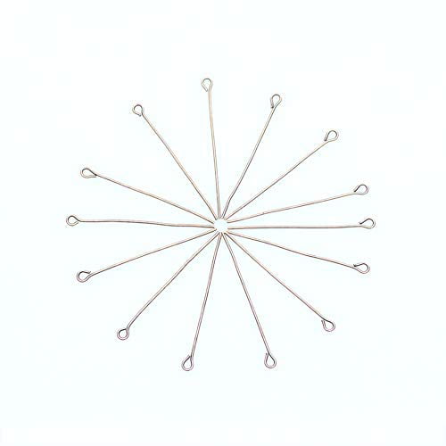 20mm,Bronze Song Xi 200pcs Metal Head Pins Open Eye Pins Hook for Jewelry Making Findings 