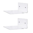 thumbnail image 1 of 2 piezas pequeñas 10cm cro estantes de pared flotante, organizador de soporte de almacenaento para cocina dortorio yotijar Estante flotante de pared, 1 of 9