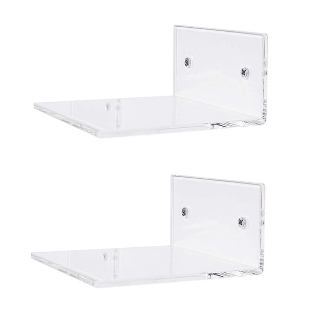 2 piezas pequeñas 10cm cro estantes de pared flotante, organizador de soporte de almacenaento para cocina dortorio yotijar Estante flotante de pared
