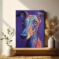 thumbnail image 6 of Colorful Abstract Dog Portrait Canvas Print, Modern Pet Wall Art for Living Room Bedroom Apartment, 6 of 8