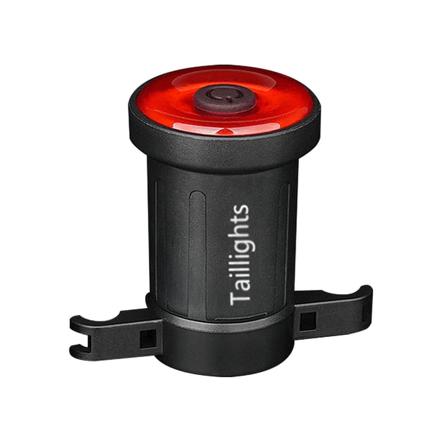 yeacher Smart USB Rechargeable Bike Tail Light with Type-C, 3.7V 400mAh Battery, 3-Level Power Indicator, Red LED Safety Light for Night Cycling