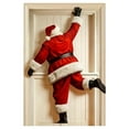 thumbnail image 2 of Hometravel Funny Santa Door Banner, Humorous Backside Design Christmas Entrance Decor, Novelty Hanging Sign for Front Door, Porch, Indoor Wall, Holiday Party Atmosphere, 2 of 5