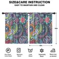 thumbnail image 2 of Blackout Kids Curtains,Multicolor Ethnic Paisley and Floral Pattern Childrens Insulated Curtains Set Of 2,Bedroom Essentials,Toddler Room Decor 42x54in(106x137cm), 2 of 5