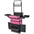 thumbnail image 2 of SHANY REBEL Series Pro Makeup Artists Rolling Train Case - Trolley Case - Provocative Rose, 2 of 5