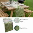thumbnail image 5 of Green Abstract Table Runner - 108 Inch Long, Kitchen Dining Table Runner Dresser Scarves, Waves Gradient Water Ripple Striped Farmhouse Decor for Coffee Tables Wedding Party Banquet, 5 of 8