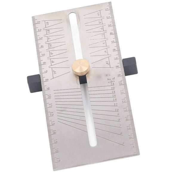 Bevel Setting Ruler, Corrosion Resistance Multifunctional Powder Coating Finish Adjustable Bevel Gauge for Making Dovetail Rods