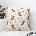thumbnail image 4 of Yiaed Fall Squirrel Print Pillow Covers Super Soft Decorative Square Throw Pillow Covers Case Cushion Covers for Sofa Couch Bedroom Car Decor（No pillow core）-20"x20", 4 of 7