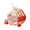 Red, variant on Innovative Round Glass Water Bottle with Straw Portable & Eco-Friendly Design for Summer Refreshment, 500ml