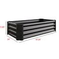thumbnail image 7 of Jopath 2PCS Black Metal Raised Garden Bed, Rectangle Raised Planter for Flowers Plants Vegetables Herb 4x2x1Ft, 7 of 7