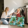 thumbnail image 5 of 2-Pack Waterproof Travel Laundry Bag Lightweight Polyester Duffle with Top Handle for Beach/Camping/School Palm Leaves and Coconuts, 5 of 7
