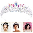 thumbnail image 2 of GOOHOCHY Tiara Corona Mujer Corona Diadema Corona de diamantes de imitación Corona brillante Boda Novia Corona, 2 of 7