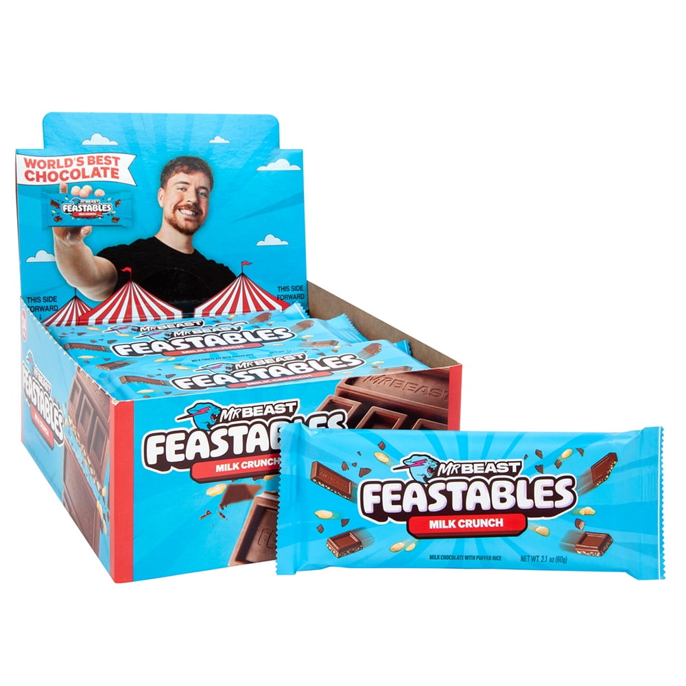 新品】Feastables Value Pack 24個入り Feastables MrBeast Variety Pack Milk  Chocolate Bars, 1.24 Ounce (
