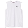 thumbnail image 1 of Camiseta Under Armour HeatGear Armour sin mangas para niños, color blanco, 1 of 4