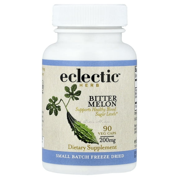 Eclectic Institute - Bitter Melon Whole Fruit Fresh Raw Freeze-Dried 200 mg. - 90 Vegetarian Capsules