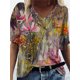 thumbnail image 1 of Camiseta informal con estampado de cara para mujer, ropa de calle de manga corta, estilo Harajuku, gran oferta, 1 of 5