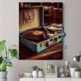 thumbnail image 4 of Retro Turntable Vinyl Record Canvas Print, Wall Art for Living Room, Bedroom, Office, Music Room, Cafe, Bar, 4 of 8