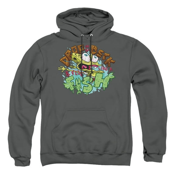 Spongebob Drop and Flop Unisex Adult Pull-Over Hoodie