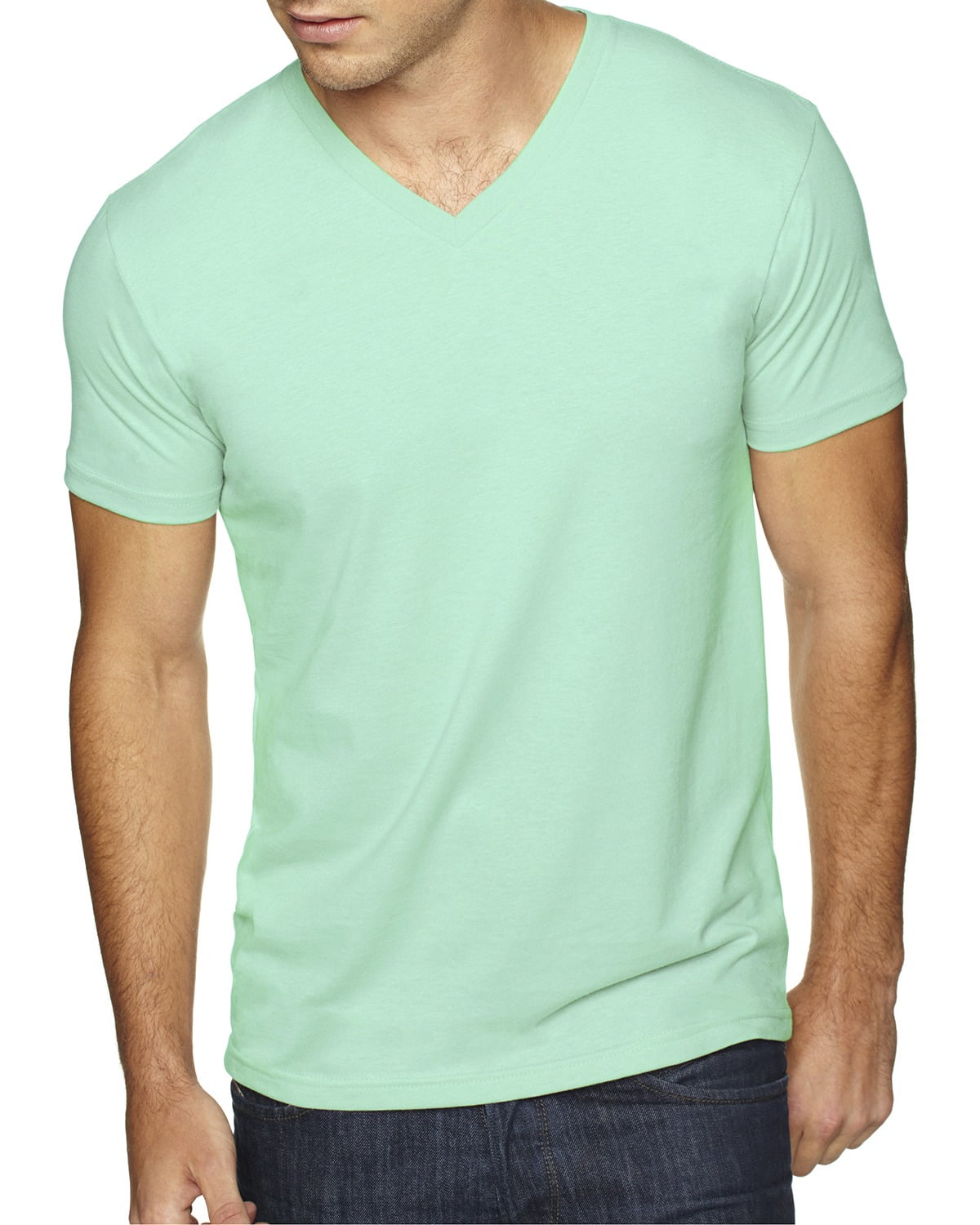 Mint green v neck t shirt Clearance