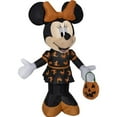 thumbnail image 1 of Gemmy 3.5 Pieds Airblown Minnie en Robe Noire et Orange Halloween Gonflable, 1 of 2