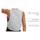 thumbnail image 4 of Remera CRZ YOGA sin mangas de algodón Pima corta color gris claro, 4 of 7