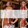 thumbnail image 3 of mgoYE Girls Outfit Western Cowboy Outfit Kids' Vest & Bandana Set with Hat, 3 of 6