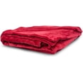 thumbnail image 2 of BIRDROCK HOME Internet's Best Plush Throw Blankets - Burgundy (Red) - Ultra Soft Couch Blanket - Light Weight Sofa Throw - 100% Microfiber Polyester - Easy Travel - King Bed - 108 x 90, 2 of 5