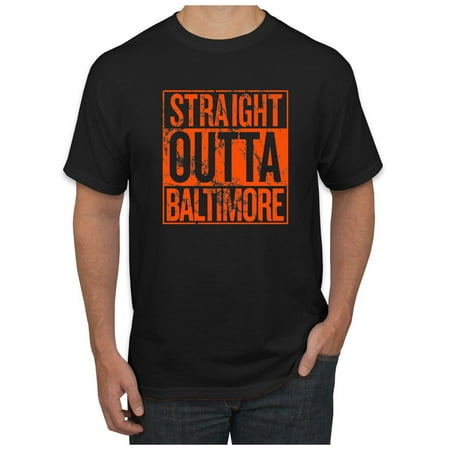 Bal Togs Tank Straight Outta Baltimore BAL Fans Fantasy Baseball Fan Mens Sports Graphic T-Shirt ()