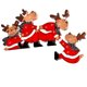 thumbnail image 1 of Gibobby Renos con regalos, de puerta creativo de Navidad, adorno de, decoración de Papá Noel, decoración del(A), 1 of 4