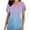 Light Blue, variant on QATAINLAV Womens Medical Scrub Shirt Criss Cross V Neck Short Sleeve Nursing Tops Casual Working Uniform Pocket Tee on Sale Blue L