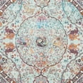 thumbnail image 5 of Safavieh  Luxor Shemsije Boho Medallion Turquoise/ Aqua Rug 6'7" x  6'7" 6' Round Living Room,Bedroom,Dining Room Round, 5 of 6
