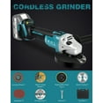 thumbnail image 4 of Huajiang Tech Cordless 125 mm 20V Angle Power Grinder 9000 RPM, 4 of 12