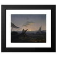 thumbnail image 2 of Carl Gustav Carus 24x20 Black Modern Framed Museum Art Print Titled - Moon Rising Over the Sea (1827), 2 of 5
