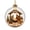 A002- B, variant on Glowing 3D Nativity Scene Christmas Ball Ornament with Internal Led Lights, 1-Pack, Clear Glass with Gold Cap, for Christmas Tree Decorations, Hanging Decoration