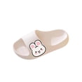thumbnail image 2 of Eltusu Girls Slides Slippers, Summer No Slip Open Toe Comfort Kids Sandals White Size 13(Big Kids), 2 of 3