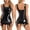 Black, variant on HUPOM Panties for Women Mid Waist Pull-On Lingerie Sleep Camisole on Clearance Black Size M
