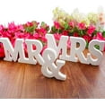 thumbnail image 1 of Mr & Mrs Wood Lettres letras minúsculas Letrero Mesa superior Pared decorativa Alfabeto Letras de madera Fiesta de bodas nupcial Cumpleaños Juguetes Decoraciones para el hogar oso de fresa Electrónica, 1 of 6