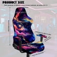 thumbnail image 7 of Jeiento Galaxy Space Gaming Chair Cover Stretchable Elastic Gaming Chair Slipcover 4 Piece with Armrest Covers Anti-Scratch & Washable for Reclining Racing Gaming Game Chairs, 7 of 7