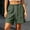 Army Green, variant on Womens Shorts Womens Lightweight Solid Color Wide Leg Running Shorts Summer Casual Elastic Waist Drawstring Athletic Shorts with Pockets