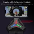 thumbnail image 4 of Riwcyla Keyboard Mouse Converter Al Intelligent Recognition Portable Mobile Game Keyboard and Mouse Adapter BT5.1 Connection Colorful LED Light Supports Expandable Screen Support Android iOS System, 4 of 6