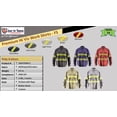 thumbnail image 3 of Premium High Visibility Hi Vis Reflective Safety Work Shirts - Full Sleeve (3X-Large, Navy Blue), 3 of 4