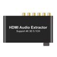 thumbnail image 1 of 4K 3D US Power HDMI 5.1 CH Audio Extractor Supports Dolby and DTS Decoding-, 1 of 5