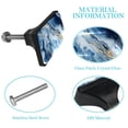 thumbnail image 5 of HemaKayy 4 Pack 1.65" Decorative Cabinet Knobs - Themed Drawer Handles, ABS Glass Rectangle Pulls for Kitchen, Bedroom, Home Furniture Decor - Unique Marble Texture, 5 of 7