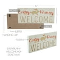 thumbnail image 3 of VHC Brands Bunny Hop Every Bunny Welcome MDF Sign 7x16, Spring Decor, Home Decorations for Wall or Door, Spring and Easter Hanging Decoration, 3 of 4