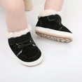 thumbnail image 3 of Emy Dola Unisex Baby Girls Boys High Top Sneaker Winter Booties Soft Sole Anti-Slip Faux Fur Lined Newborn Infant Prewalker First Walking Shoes, 3 of 9