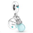 thumbnail image 1 of Pandora luz azul 925 plata chapado pulsera con cuentas diy accesorios de pulsera, 1 of 4