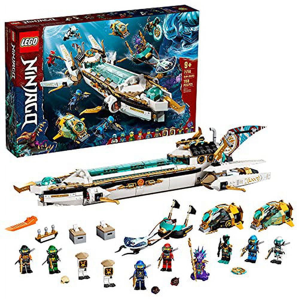 LEGO NINJAGO Hydro Bounty 71756 Building Kit Submarine Toy Featuring NINJAGO Kai and Lloyd New 2021 1 159 Pieces Walmart