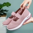 thumbnail image 5 of Puntoco Women's Woven Orthopedic Breathable Soft Shoes Arch Support, Foam Shoes Walking Anti-Skid Sports Shoes Pink 8.5(41), 5 of 9