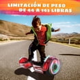 thumbnail image 2 of Hoverboard con Bluetooth más nuevo, LBW21 patinete flotante de Color cromado con ruedas Led, patinete autoequilibrante con altavoz incorporado para niños, adolescentes Hoverstar LBW21, 2 of 7