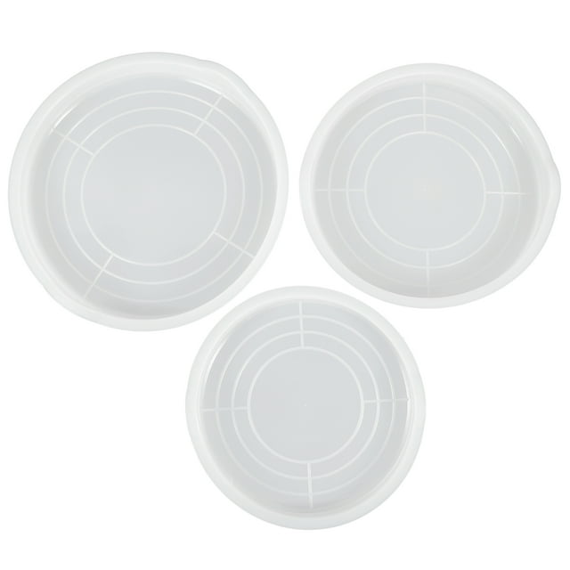 3 piezas Mezcla de tazón Tapa de plástico Anti sobre el desbordamiento Cubra de huevo Masta de huevo Accesorio de tazón de tazón