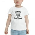 thumbnail image 4 of Future Librarian Funny Toddler T-Shirts for Boys Girls (White, Youth M), 4 of 5